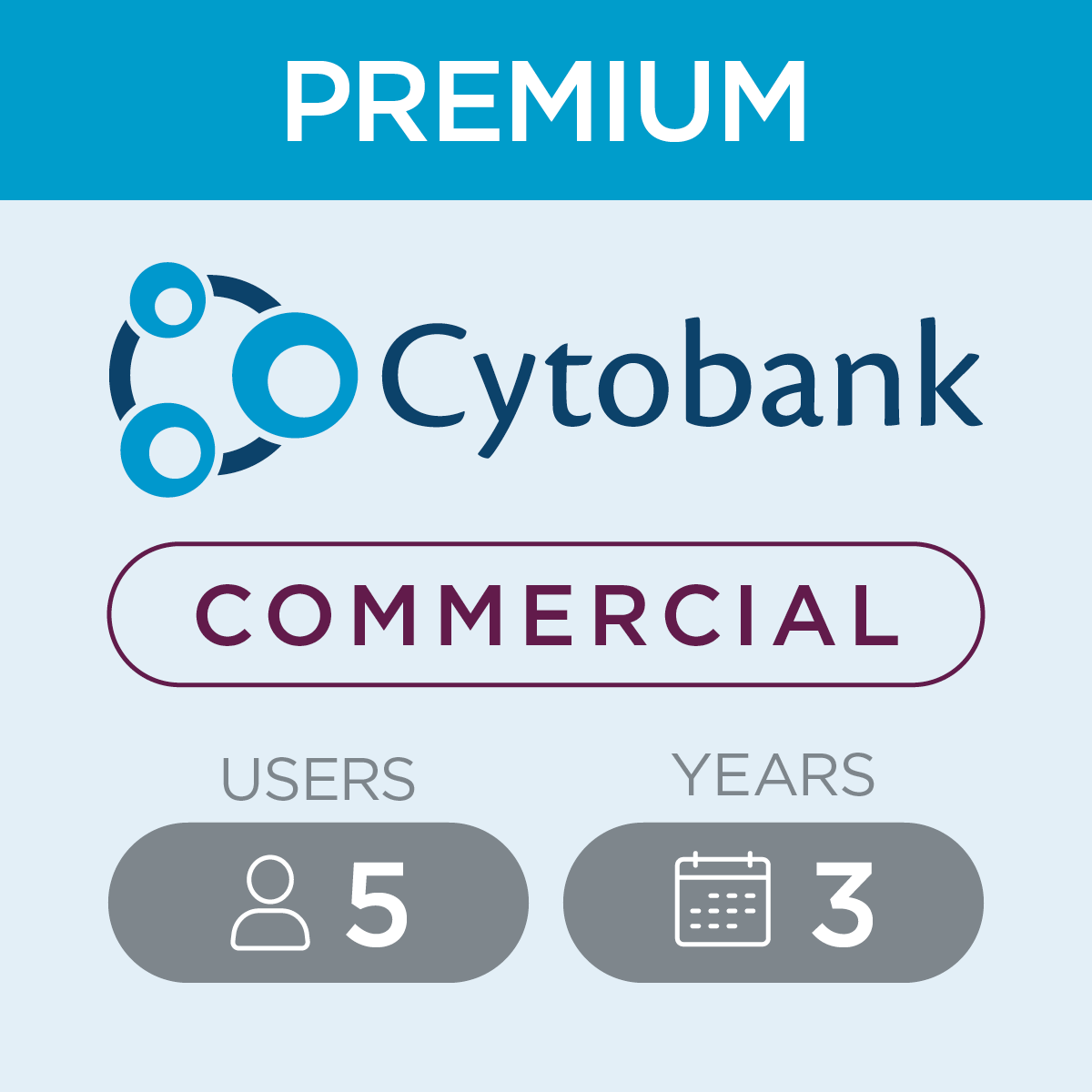 C47397_Cytobank, 3 year 5 User Premium license, Commercial