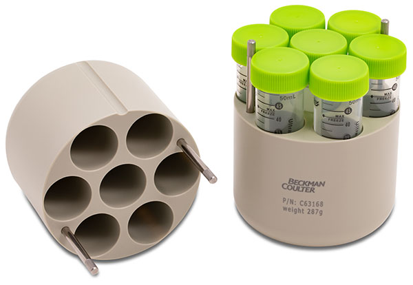 C63168_50 mL Conical Tube Adapter Not Compatible with BioSafe Lid; 7 Tubes per Adapter